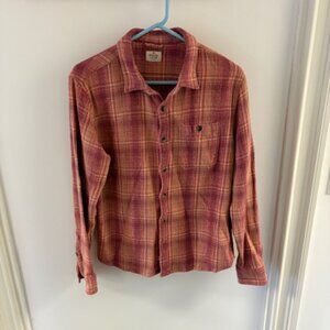 Marine Layer Men's Cole Textured Twill Shirt size: marge